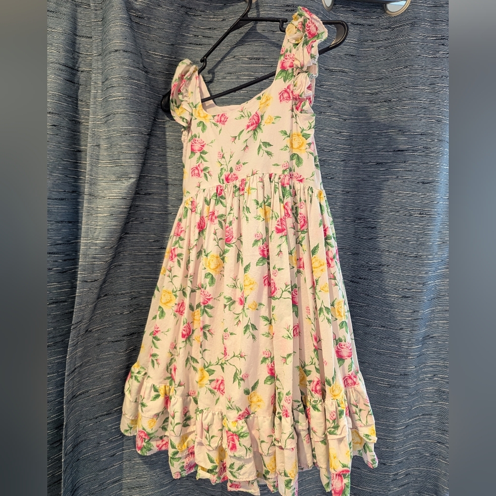 Janie & Jack Floral Ruffle Dress